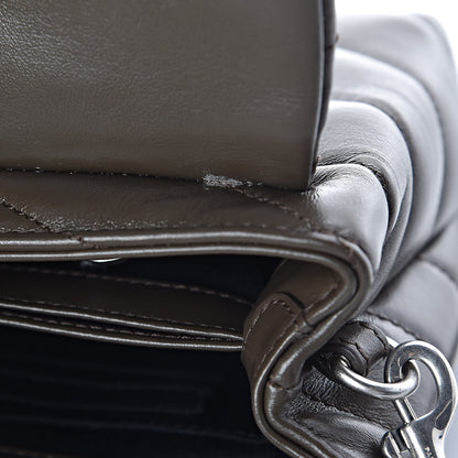 Saint Laurent Calfskin Y Quilted Monogram Toy Loulou Crossbody Bag Faggio 11 of 12