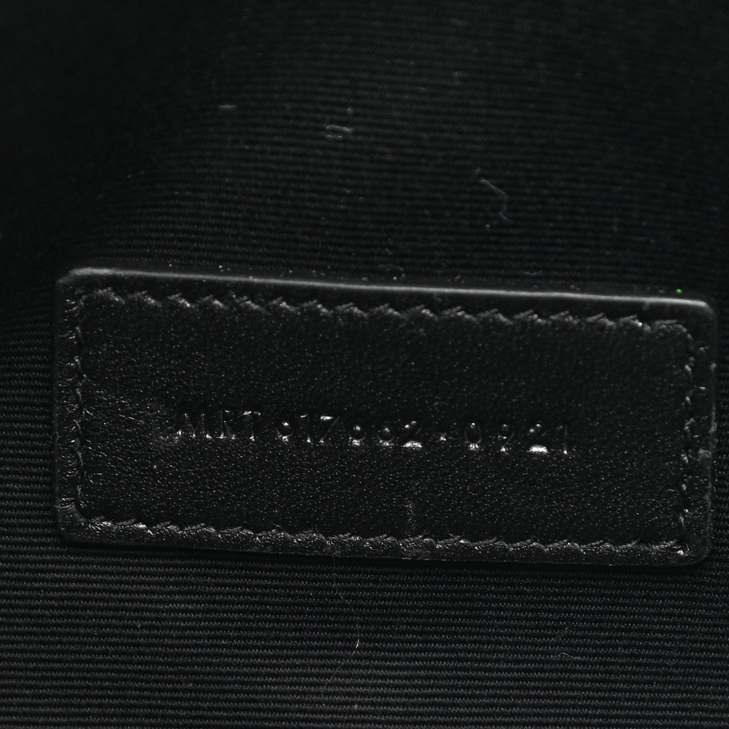 Saint Laurent Grain De Poudre Matelasse Chevron Monogram Envelope Clutch Black 7 of 10