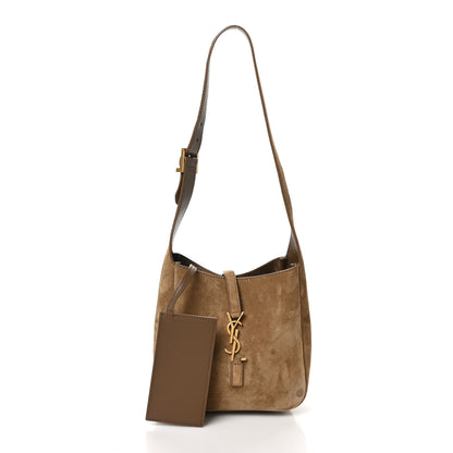 Saint Laurent Suede Baby Le 5 A 7 Hobo Golden Leaf 3 of 11