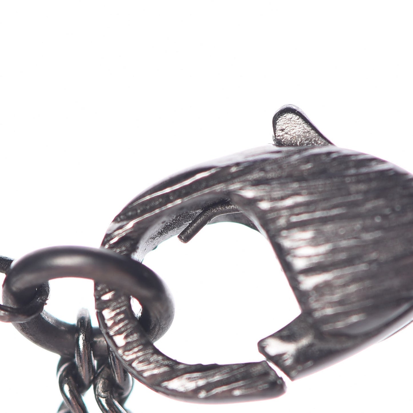 Ruthenium Gripoix CC Camellia Necklace Black