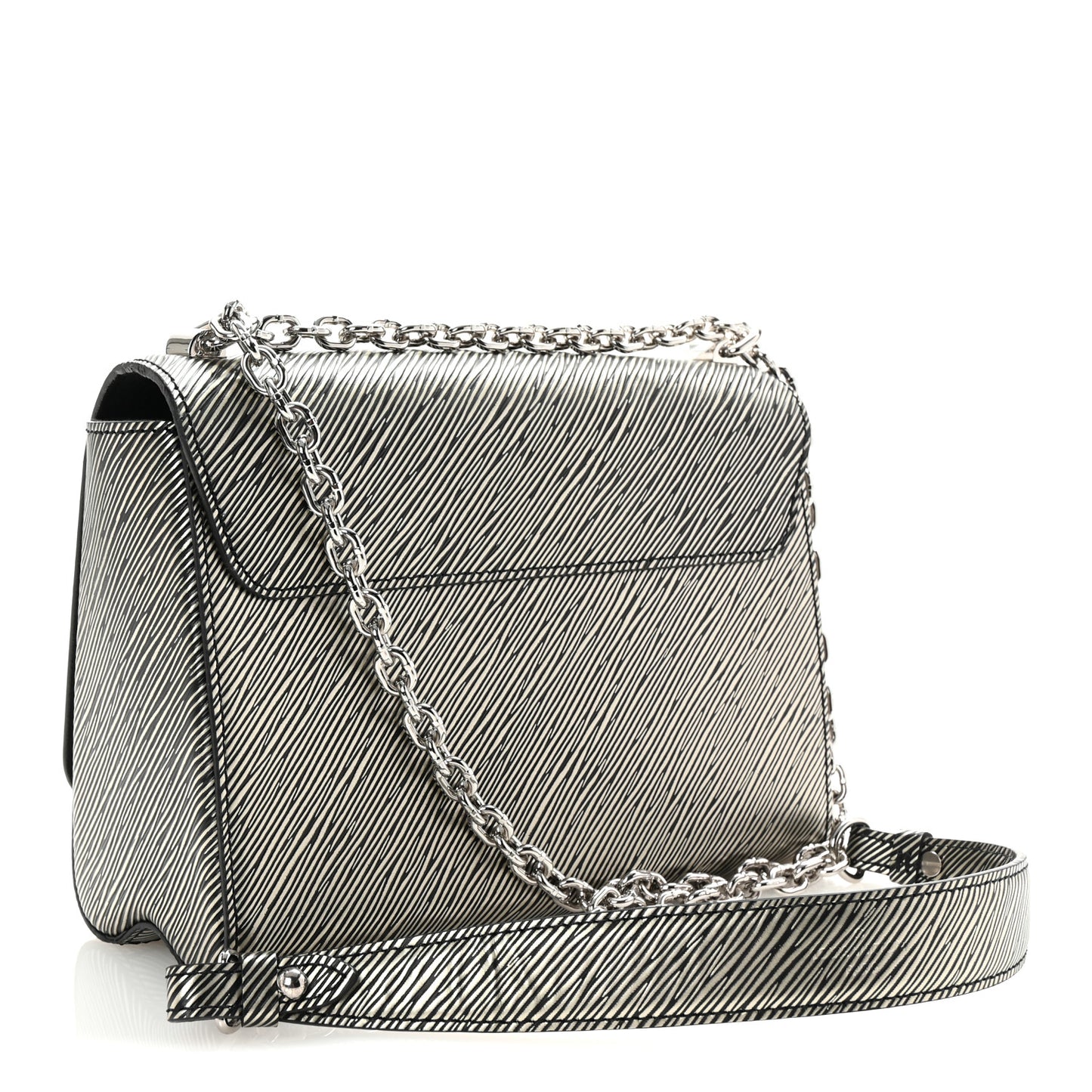 Epi Twist Shoulder Bag MM Platine