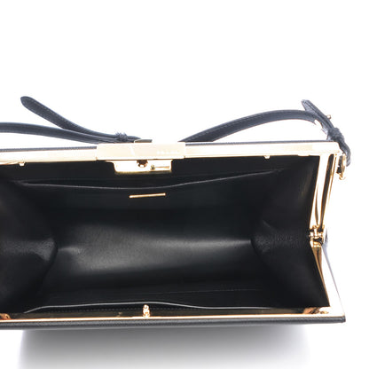 Prada Saffiano City Calf Light Frame Bag Nero Black 5 of 6