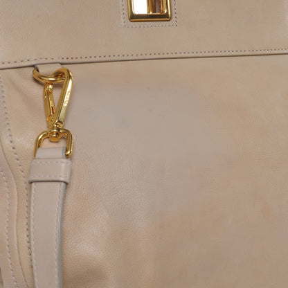 Prada Glace Calf Frame Satchel Quarzo 5 of 10