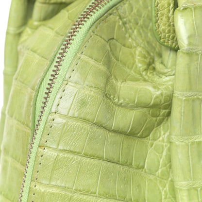 Nancy Gonzalez Crocodile Tote Lime 7 of 10
