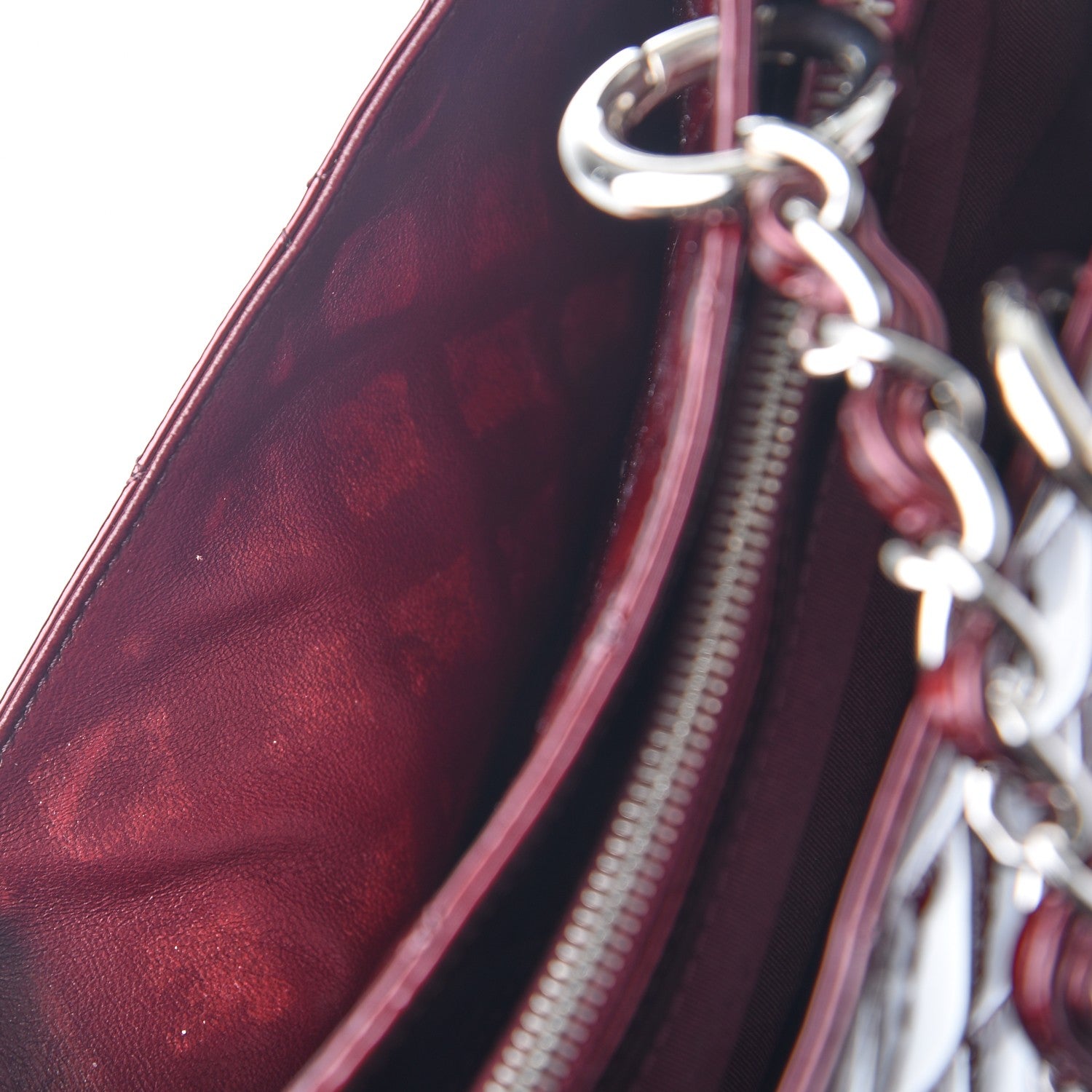 Chanel Patent Grand Shopping Tote GST Dark Bordeaux 9 of 10