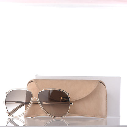 Chloe Aviator Sunglasses CE121S Gold 7 of 7