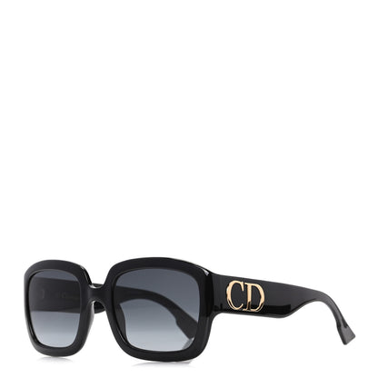 Christian Dior D Dior Square Sunglasses Black 1 of 7