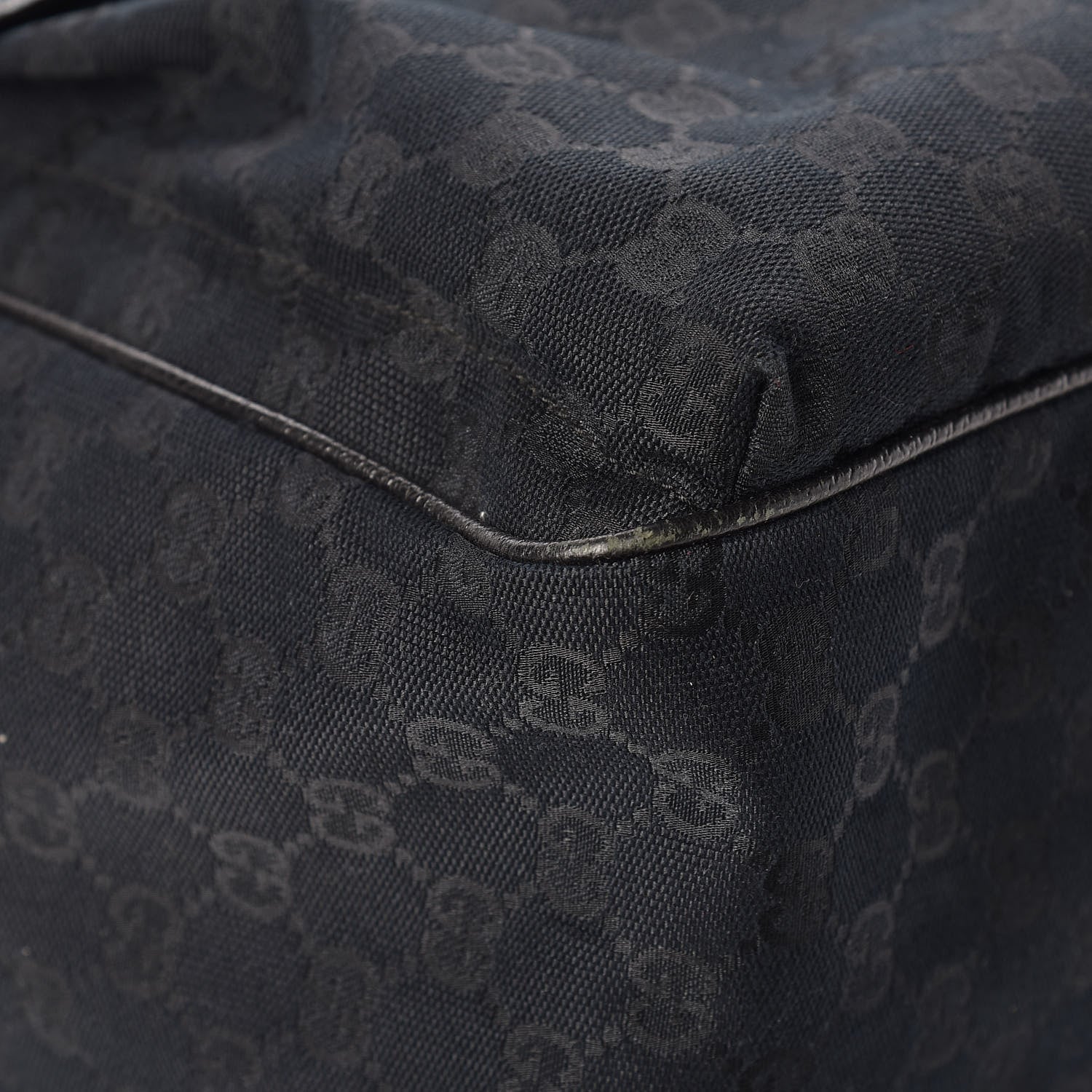 Gucci GG Monogram Medium Web Handle Double Pocket Tote Black 11 of 16