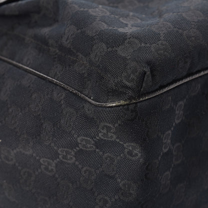 Gucci GG Monogram Medium Web Handle Double Pocket Tote Black 11 of 16