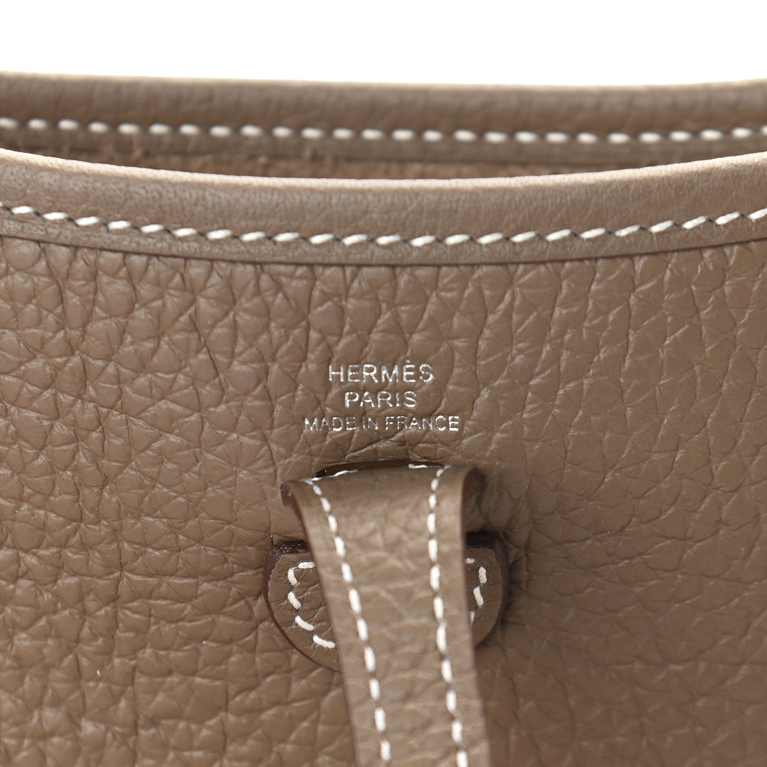 Hermes Taurillon Clemence Amazone Evelyne TPM Etoupe Bleu Indigo 6 of 9