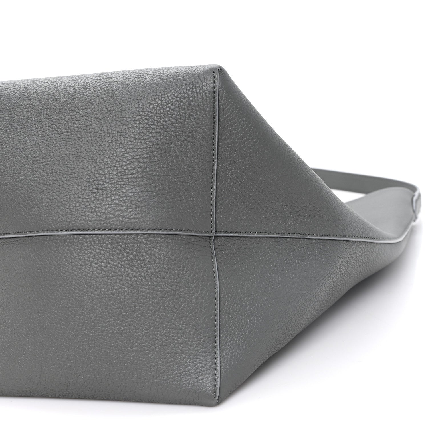 The Row Grained Calfskin Large N/S Park Tote Timouse Grey 9 of 9