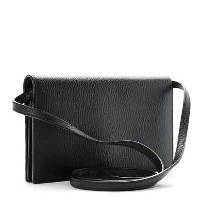 Gucci Dollar Calfskin Mini Swing Wallet Bag Black 2 of 8