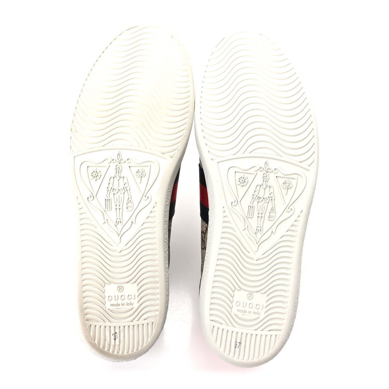 Gucci GG Supreme Monogram Womens Ace Low-Top Sneaker 37 Beige 6 of 10
