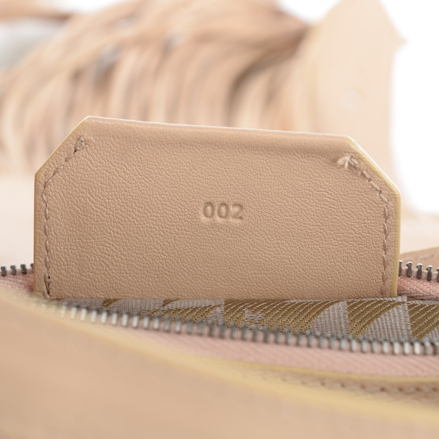 Lambskin Fringe Medium PS1 Satchel Nude