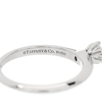Tiffany Platinum Diamond .26ct Solitaire Engagement Ring 51 5.75 5 of 6