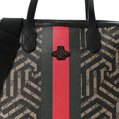 Gucci GG Supreme Monogram Caleido Web Briefcase Black 8 of 10