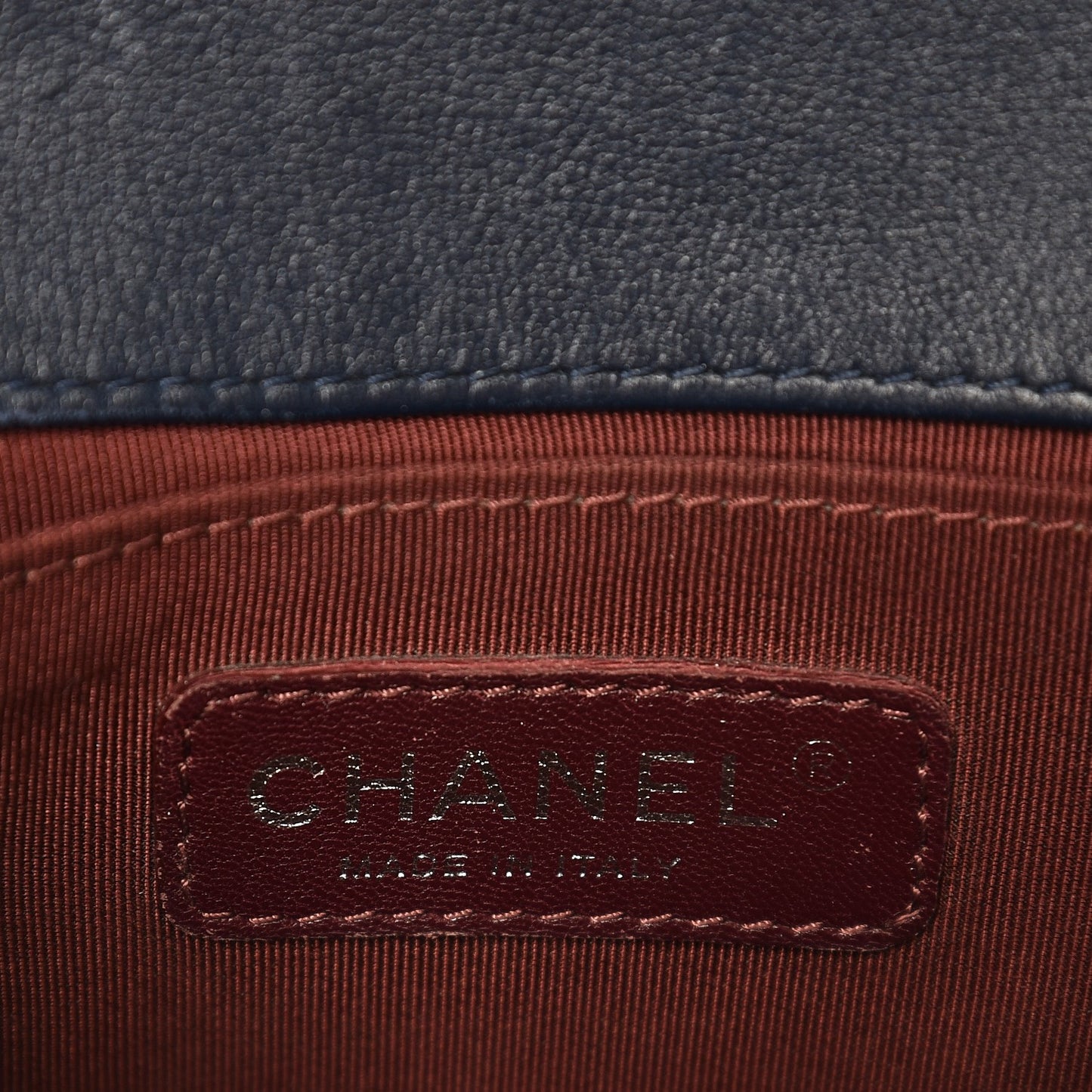 Velvet Quilted Small Boy Flap Navy