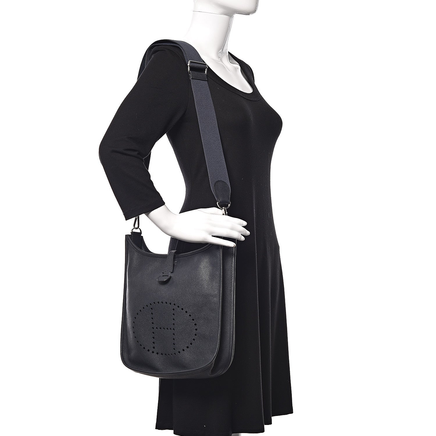 Hermes Epsom Evelyne III PM Bleu Indigo 2 of 10