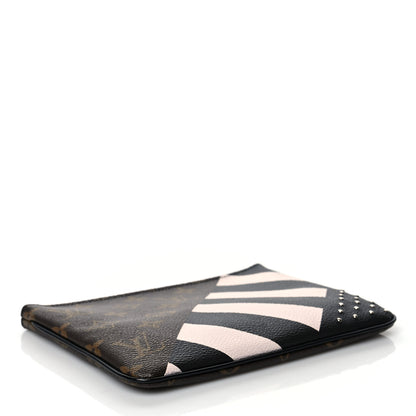 Louis Vuitton Monogram Stripes Pochette Plate PM 4 of 7