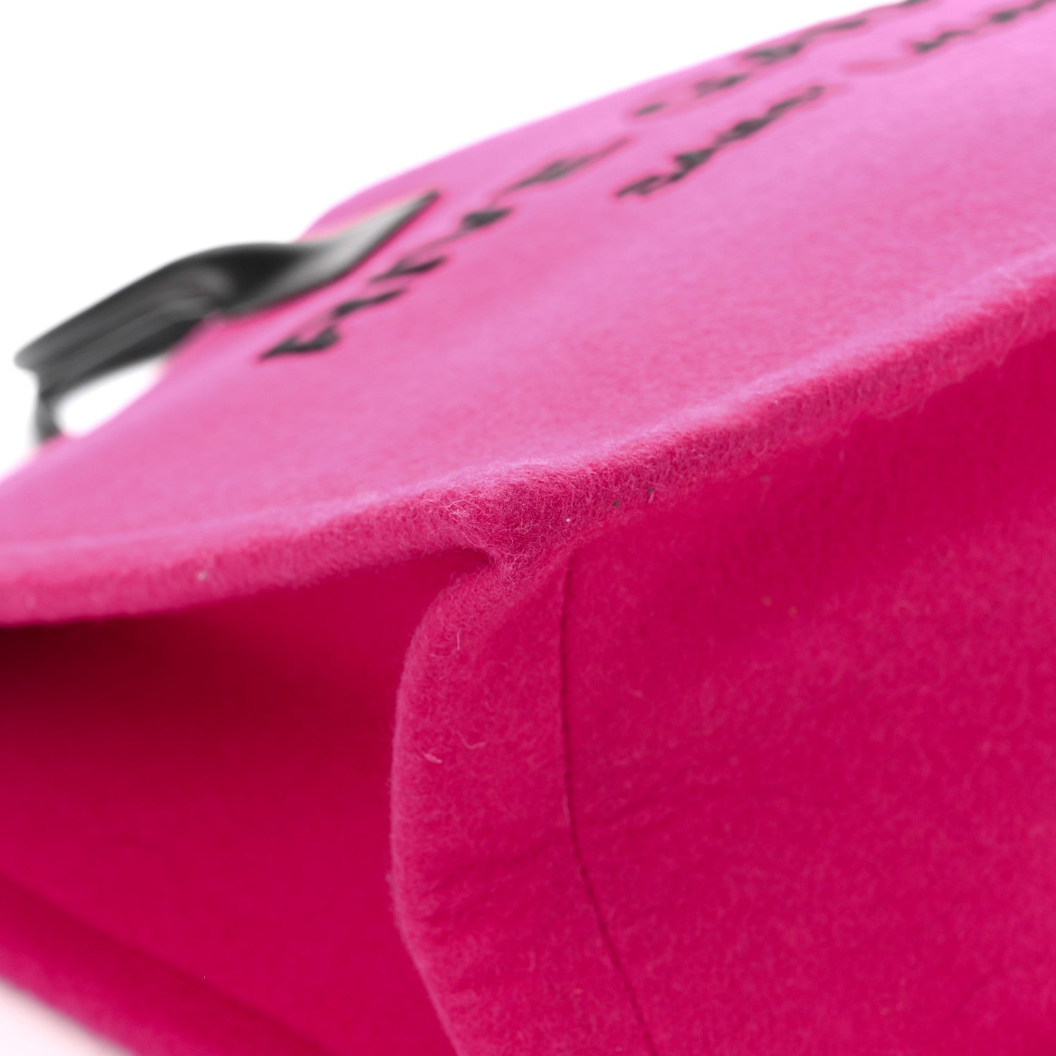 Saint Laurent Wool Rive Gauche Tote Fuchsia 9 of 12