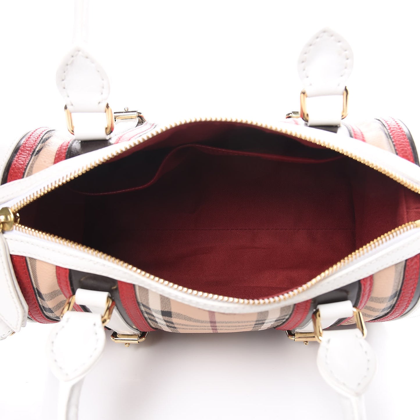 Haymarket Check Medium Alchester Bowling Bag White Military Red