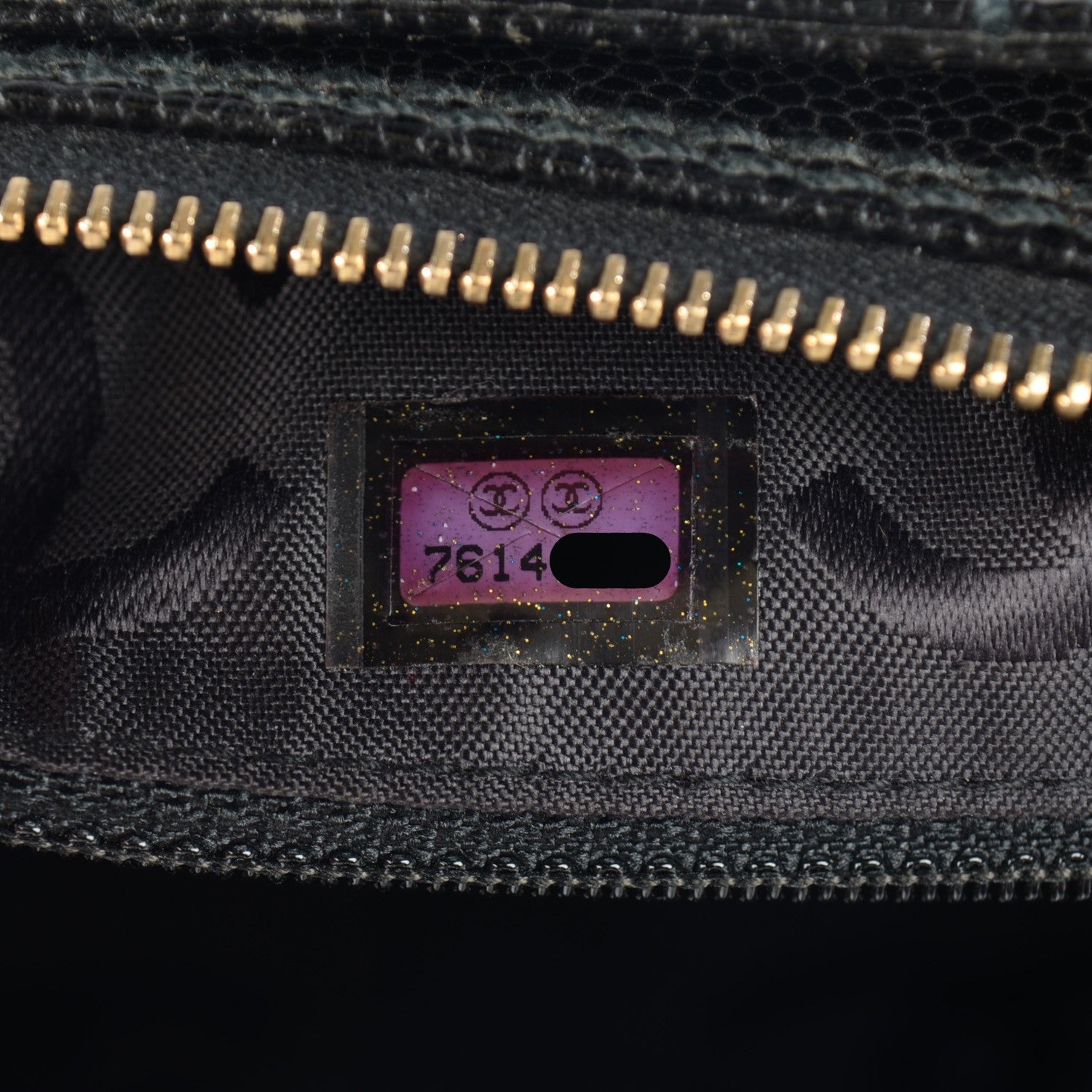 Chanel Caviar Square Stitched Shoulder Bag Black 7 of 7