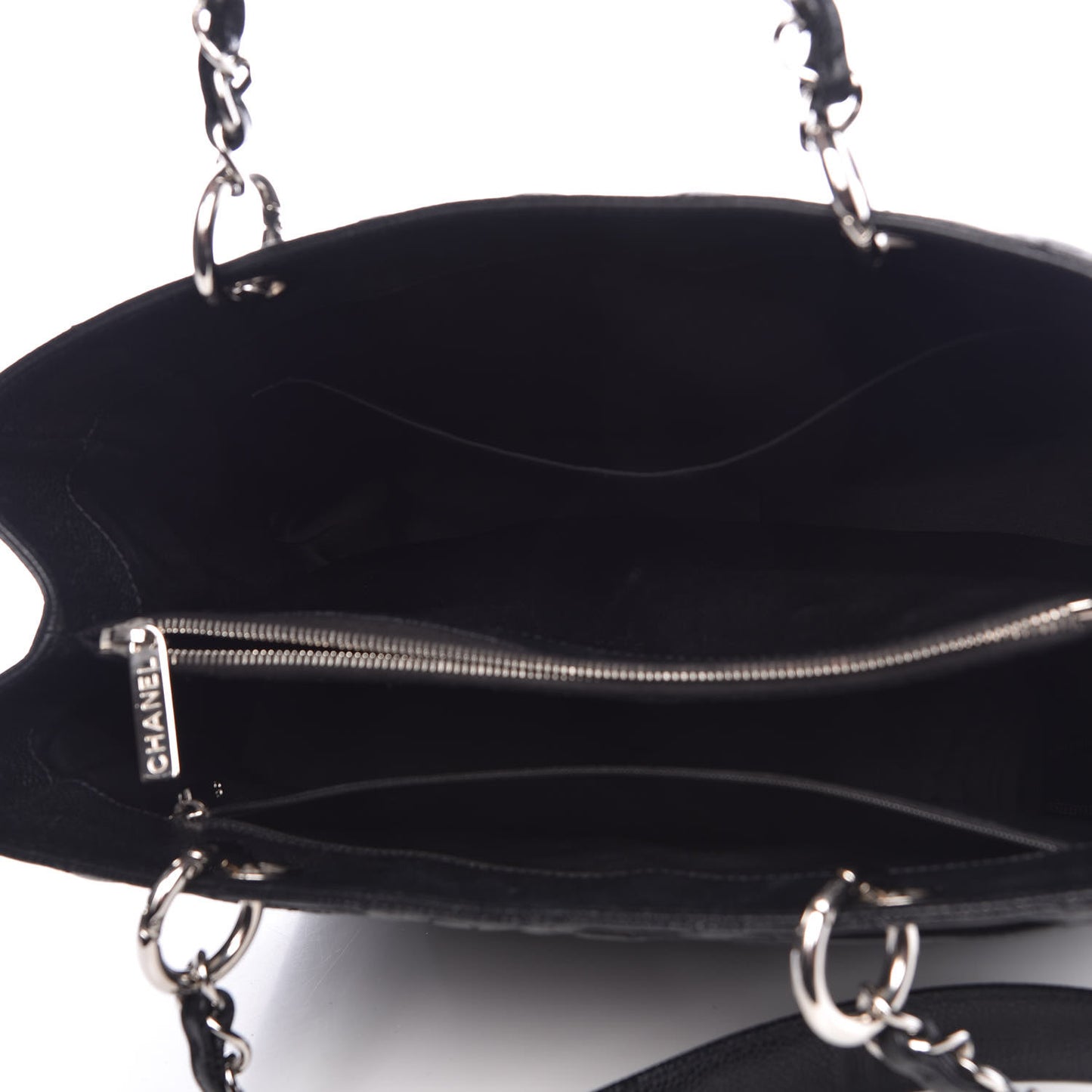 Caviar Quilted Grand Shopping Tote GST Black