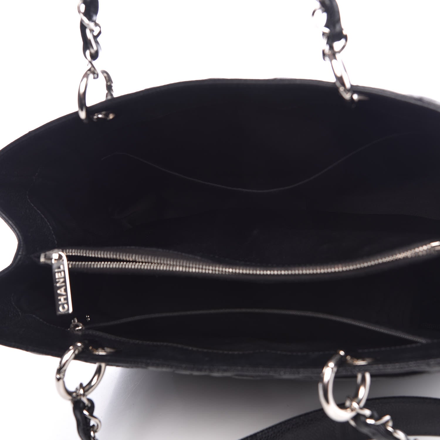 Chanel Caviar Quilted Grand Shopping Tote GST Black 5 of 10
