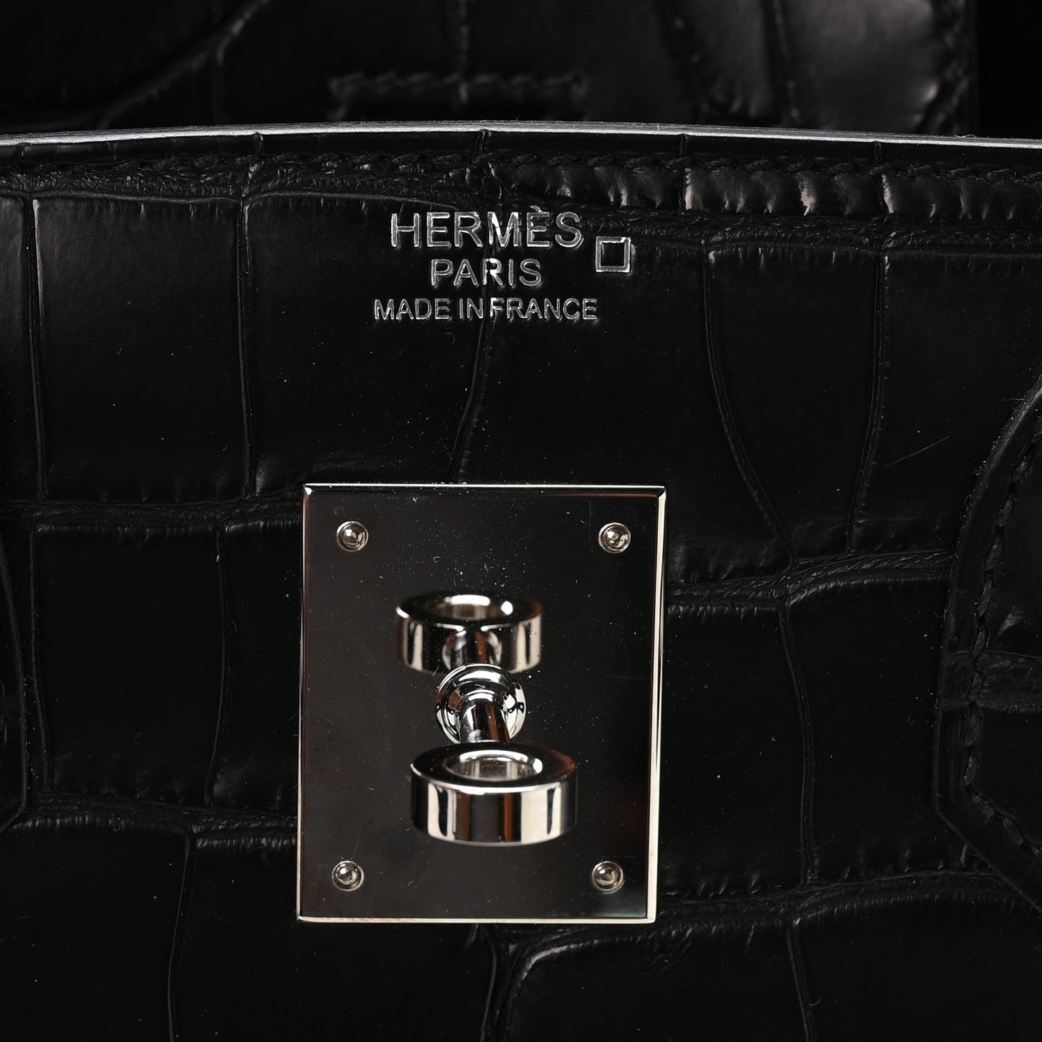 Hermes Matte Alligator Birkin 30 Black 6 of 10