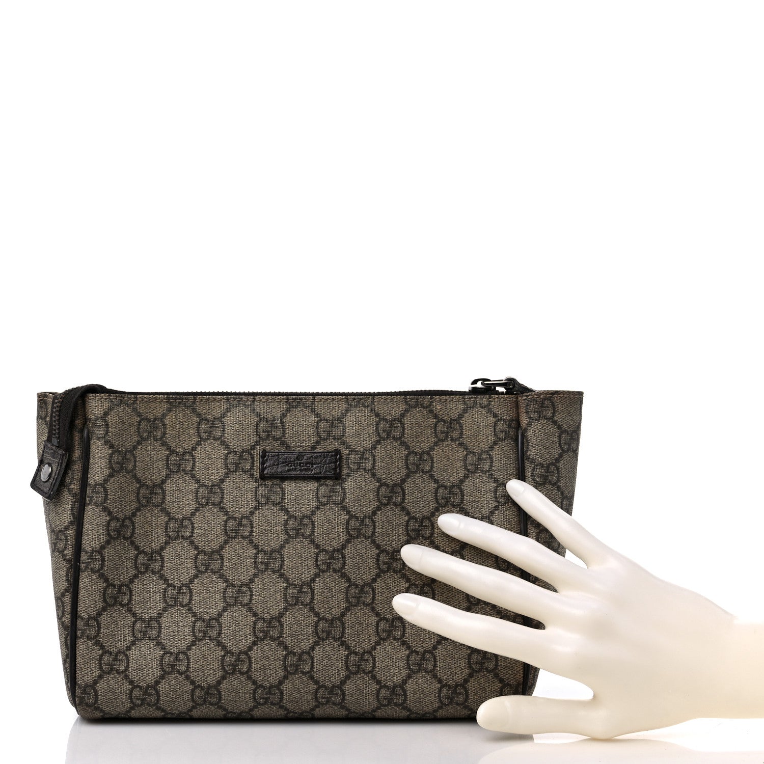 Gucci GG Supreme Monogram Cosmetic Case Brown 2 of 18