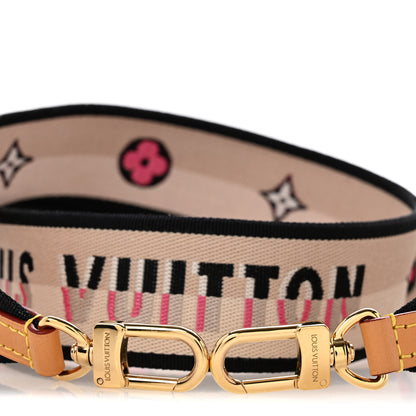 Louis Vuitton Jacquard Diane Shoulder Strap Black 3 of 5