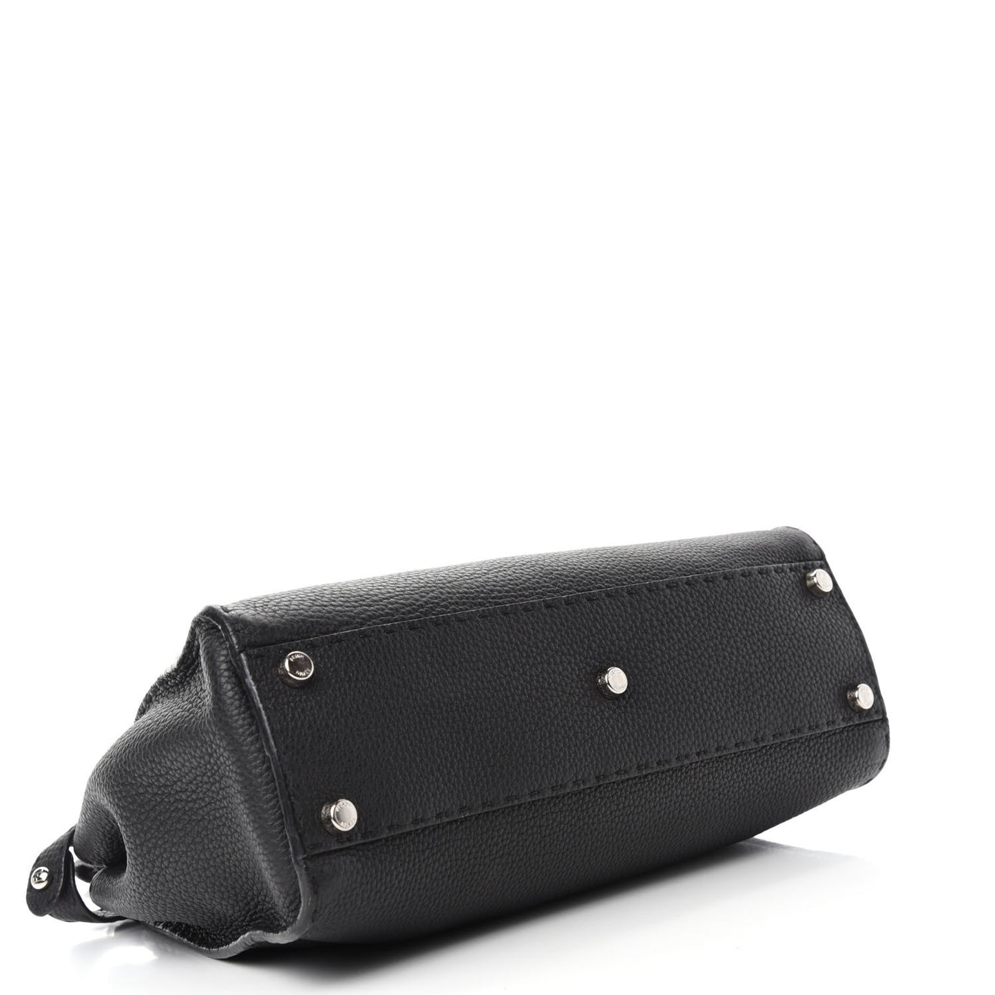 Cuoio Romano Selleria Bi-Color Medium Peekaboo Iconic Satchel Black Mou