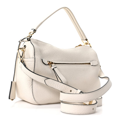 Prada Vitello Daino Small Shoulder Bag White 2 of 8