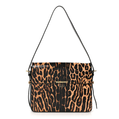 Burberry Calfskin Leopard Large Grace Bag Dark Mustard 1 of 9