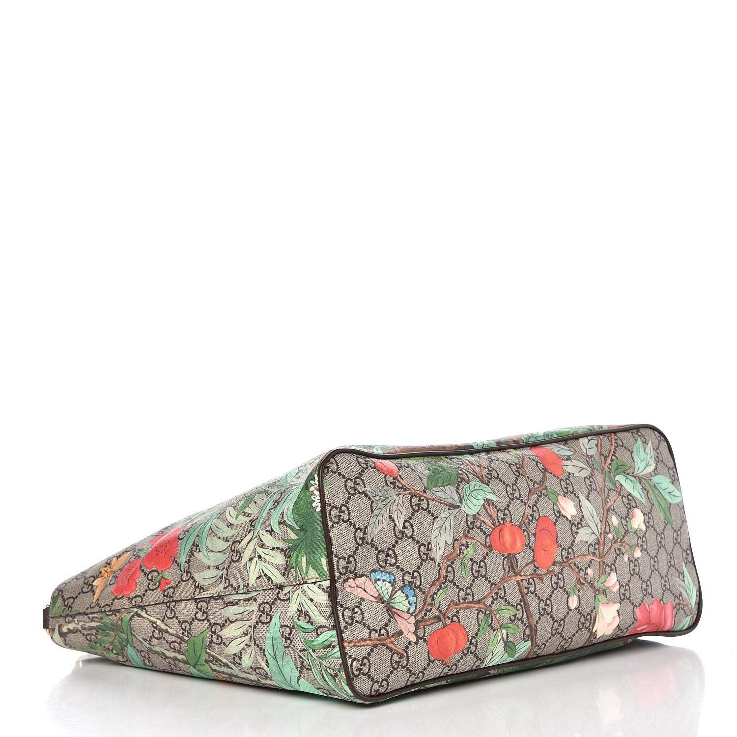 Gucci Soft GG Supreme Monogram Tian Medium Crossbody Tote Beige Multicolor New Acero 4 of 7