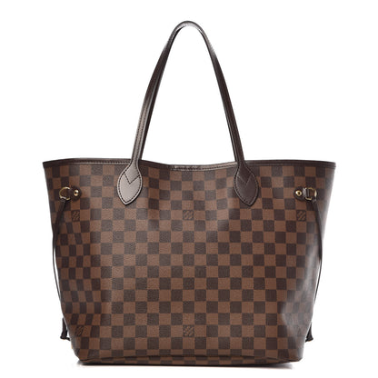 Louis Vuitton Damier Ebene Neo Neverfull MM Rose Ballerine 1 of 13