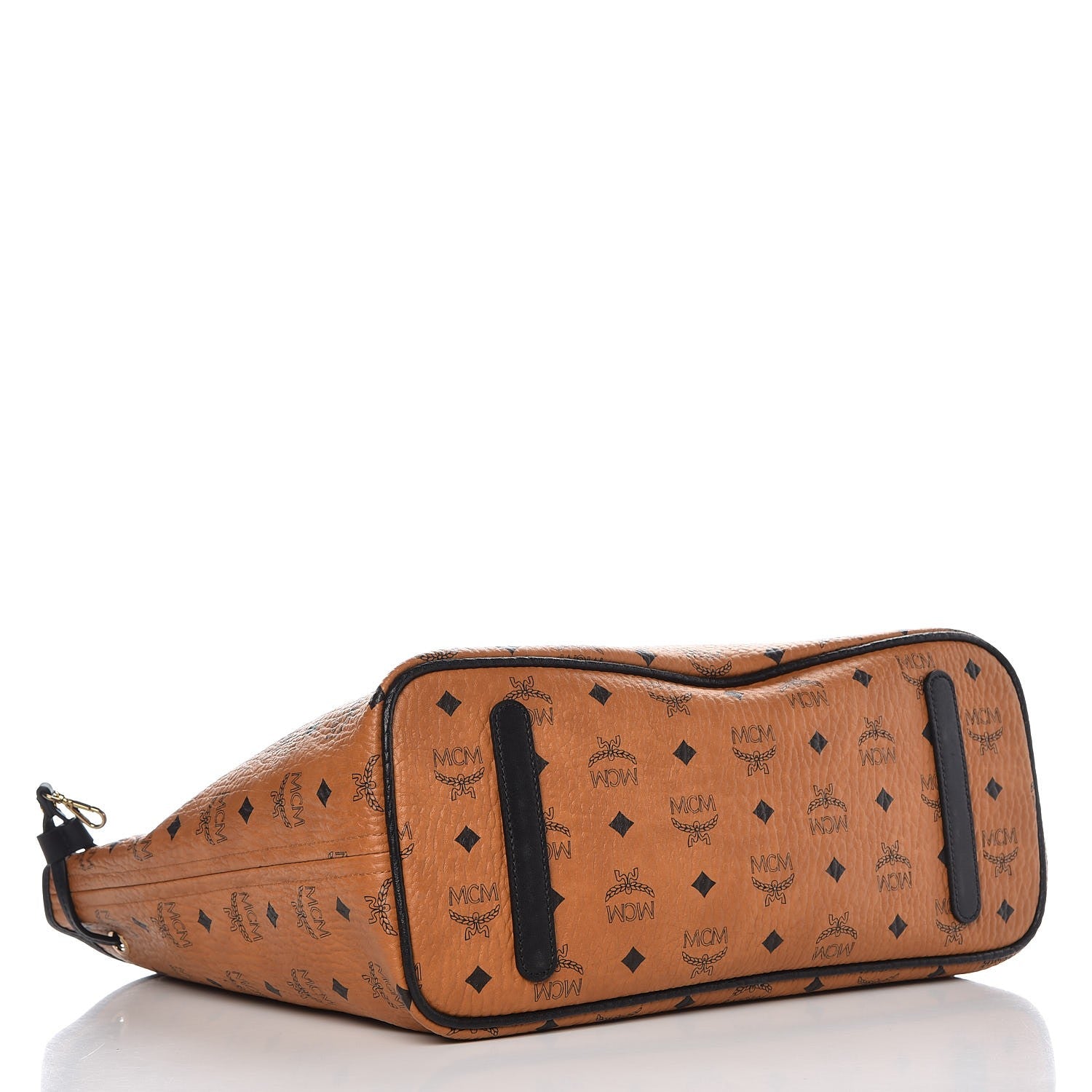 MCM Visetos Medium Project Reversible Shopper Tote Cognac 7 of 22