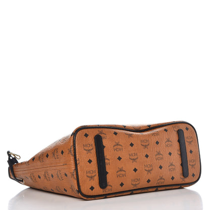 MCM Visetos Medium Project Reversible Shopper Tote Cognac 7 of 22