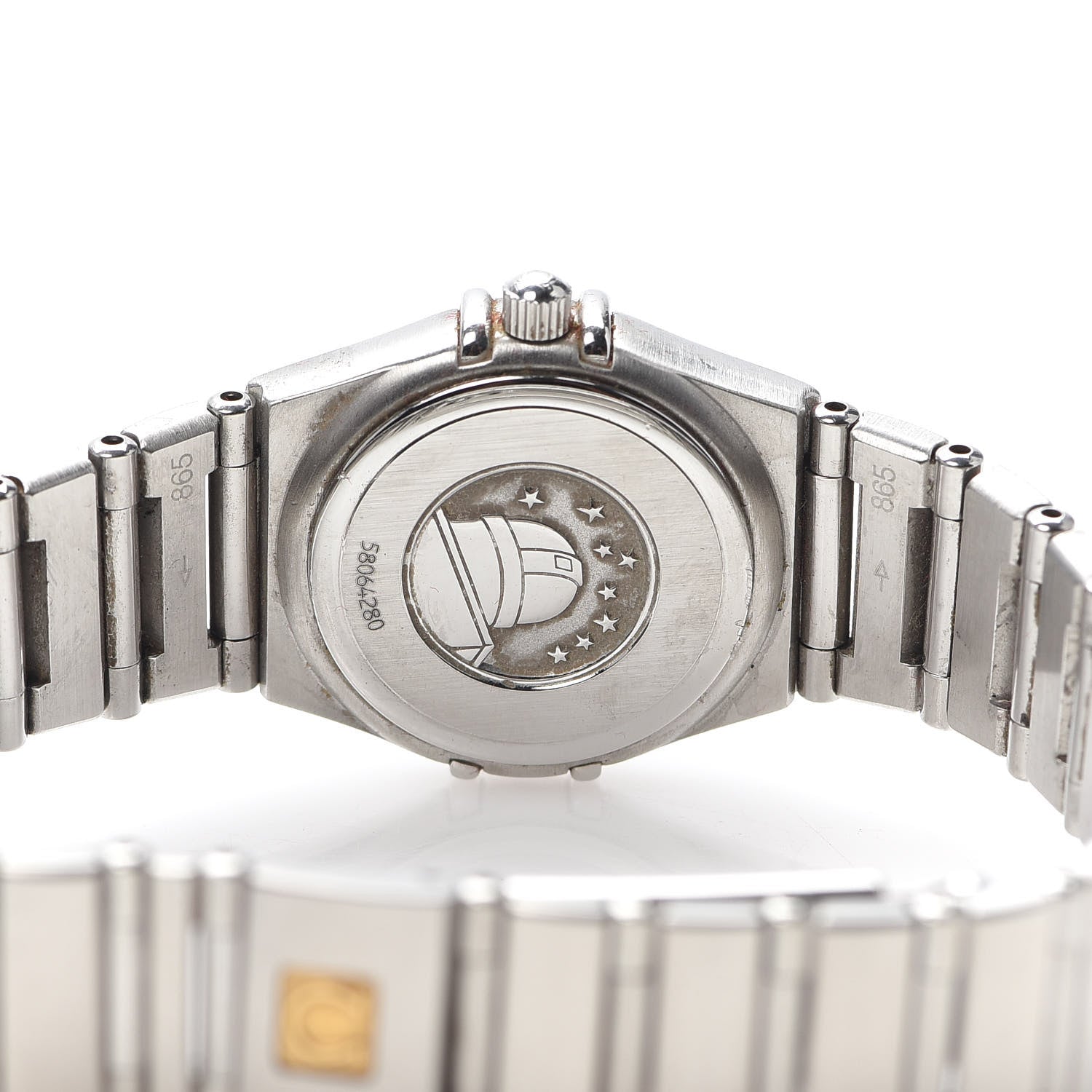 Omega Stainless Steel 22mm Constellation Quartz Watch White 1562.30 4 of 6