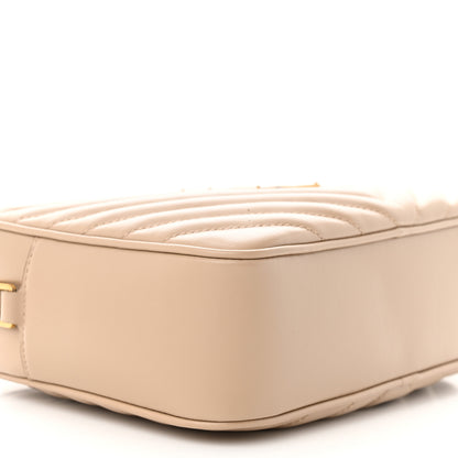 Saint Laurent Calfskin Matelasse Monogram Lou Camera Bag Dark Beige 9 of 10