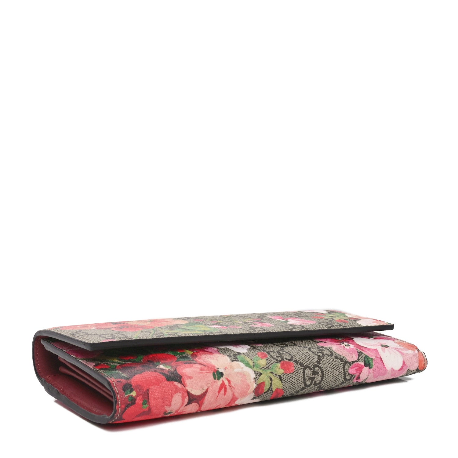 Gucci GG Supreme Monogram Blooms Continental Wallet Beige Multicolor Dry Rose 4 of 10