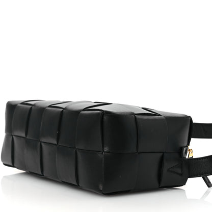Bottega Veneta Lambskin Maxi Intrecciato Brick Cassette Bag Black 10 of 12