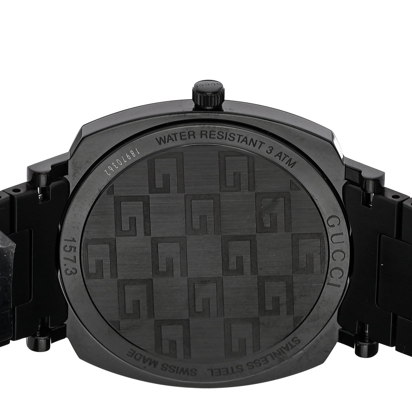 PVD Stainless Steel 38mm Grip Quartz Watch Black