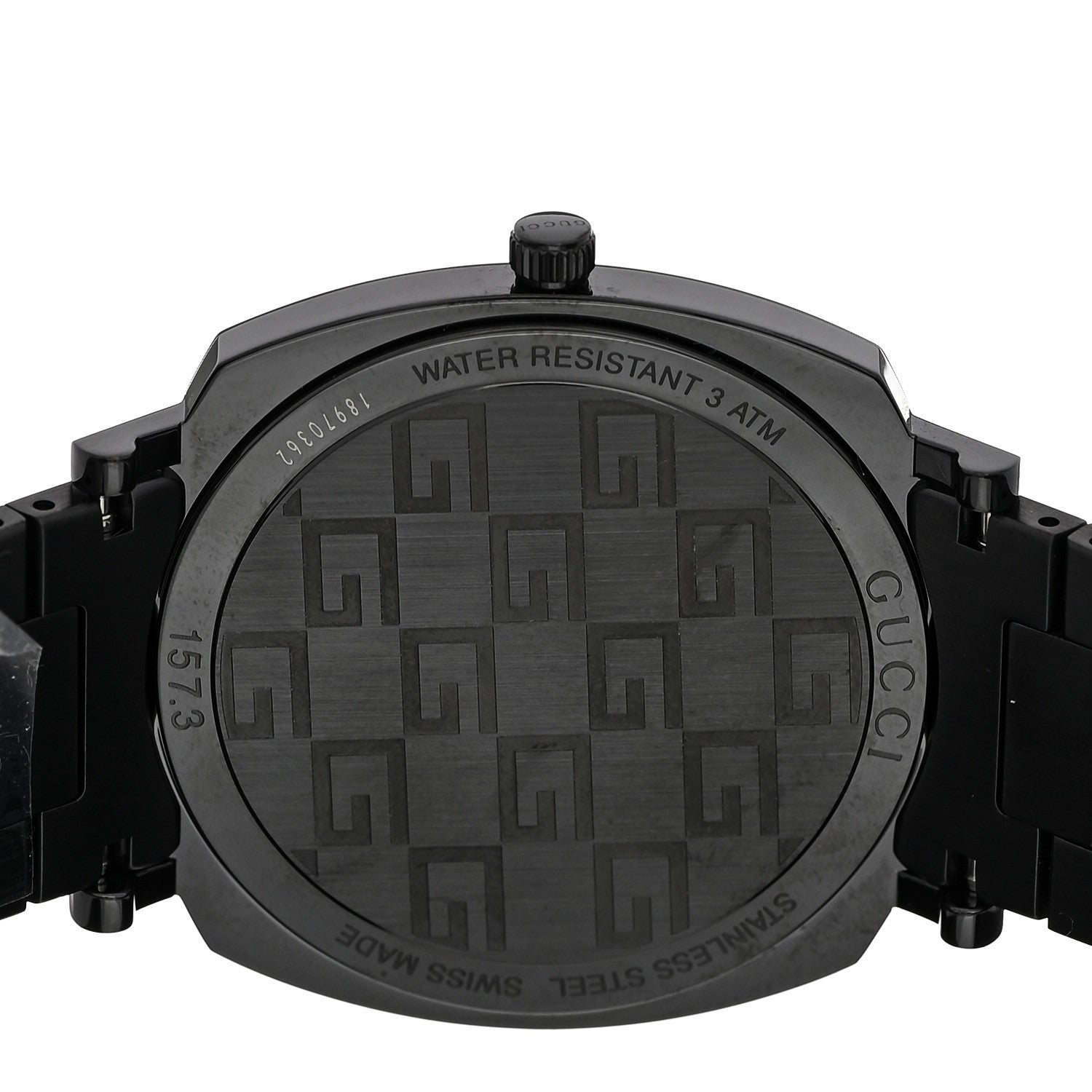 Gucci PVD Stainless Steel 38mm Grip Quartz Watch Black 4 of 5
