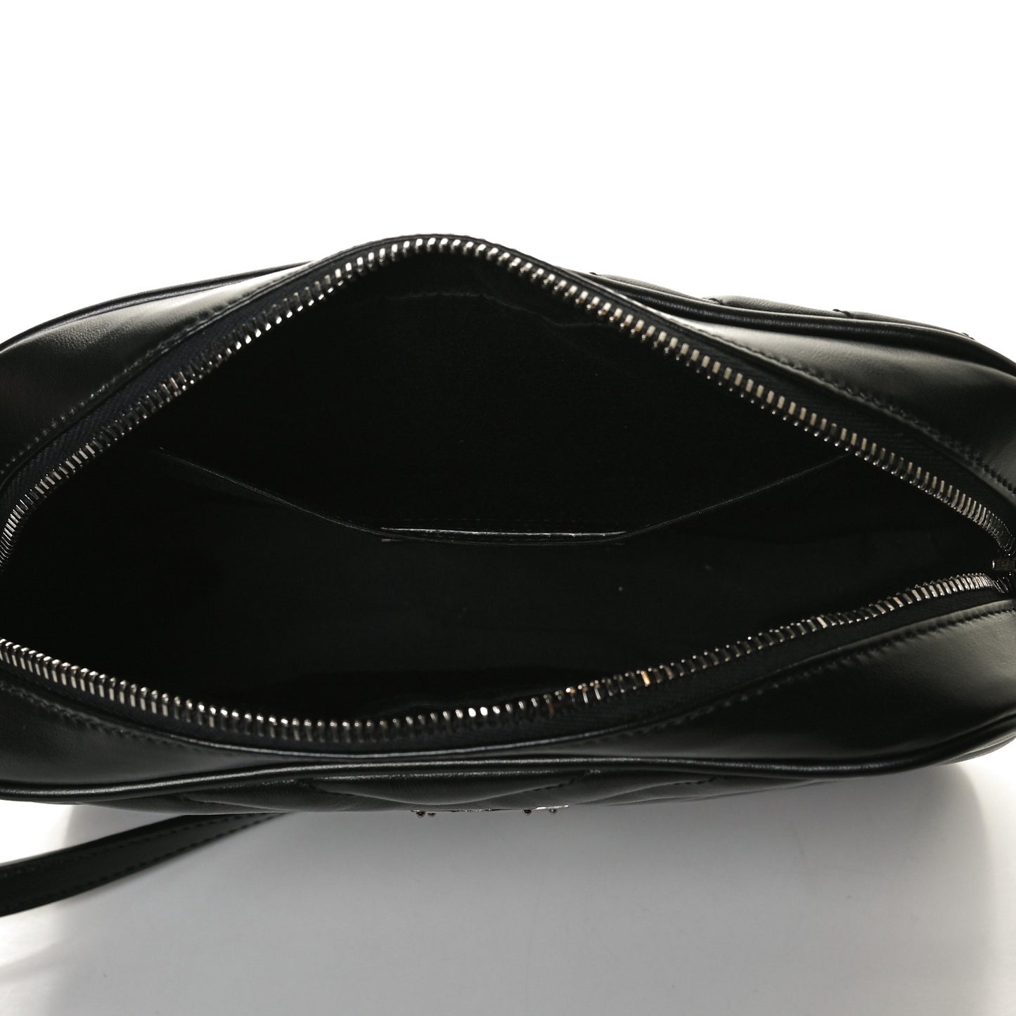 Calfskin Matelasse Monogram Lou Camera Bag Black