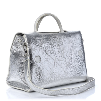 Christian Dior Metallic Calfskin Medium Diorever Flap Silver 4 of 9