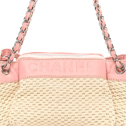 Chanel Canvas Woven Lambskin Lax Accordion Hobo Pink 8 of 11