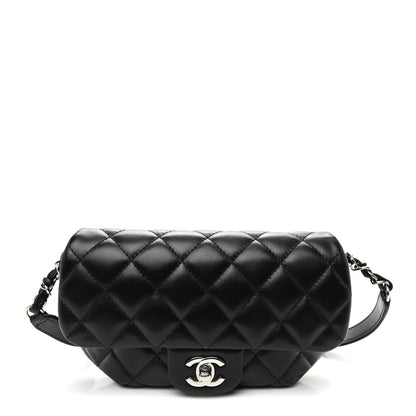 Chanel Calfskin Quilted CC Uniform Flap Belt Bag Black 1 of 10