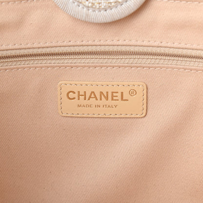 Chanel Lurex Boucle Small Deauville Tote Ivory 6 of 10