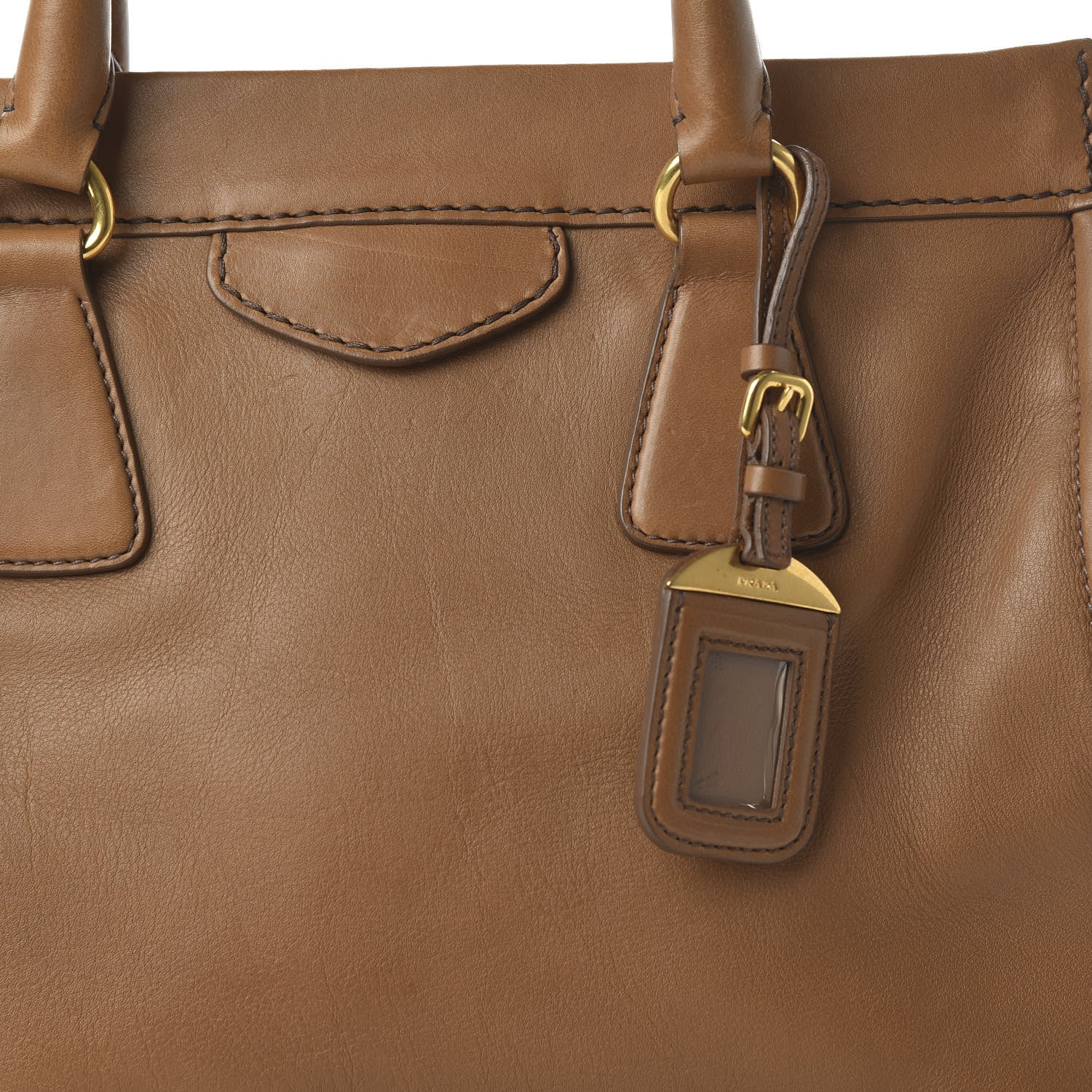 Prada City Calf Tote Caramel 9 of 9